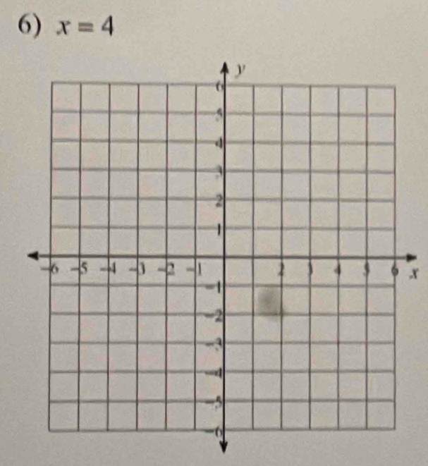 x=4
, x