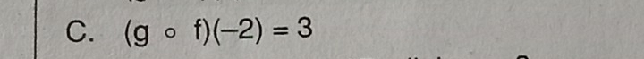 (gcirc f)(-2)=3