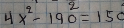 4x^2-190^2=150