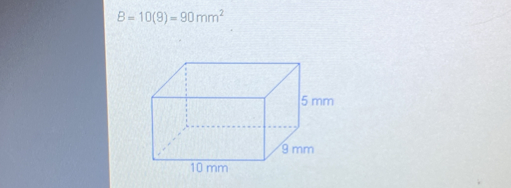 B=10(9)=90mm^2