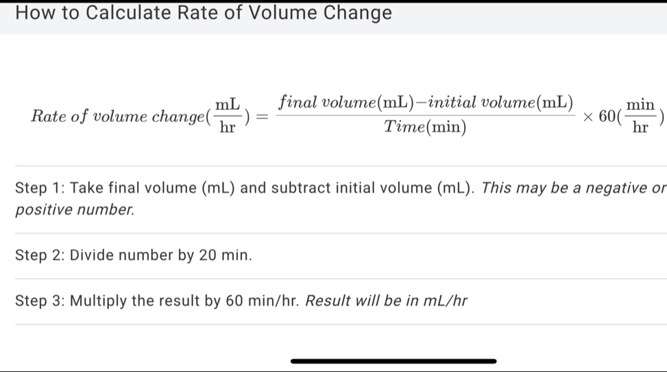 Solved: How to Calculate Rate of Volume Change Rate of volume change t ...