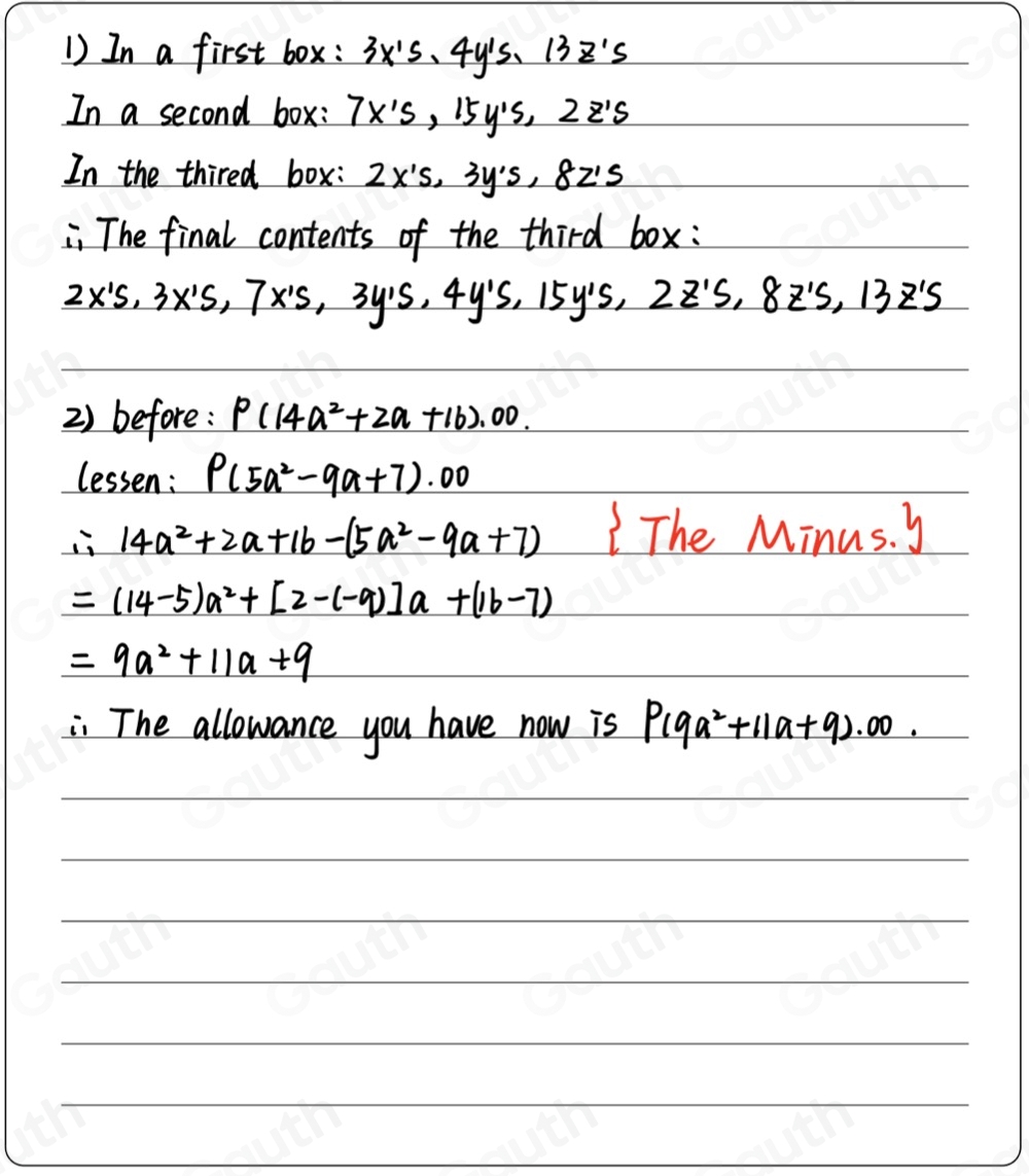 Solved: Solve Problem using GUFSA Method. 1) In the box of letters ...