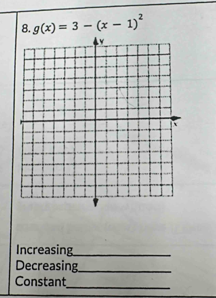 g(x)=3-(x-1)^2
Increasing_
Decreasing_
Constant
_