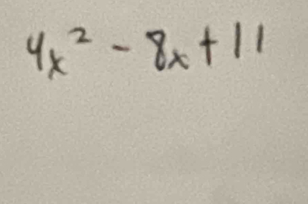 4x^2-8x+11