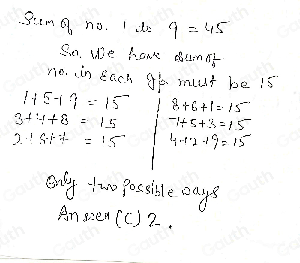 Solved: Alina writes the numbers 1, 2, . . ., 9 on separate cards, one ...