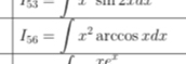 153-xsin 21ax
I_56=∈t x^2arccos xdx
xe^4