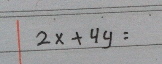 2x+4y=