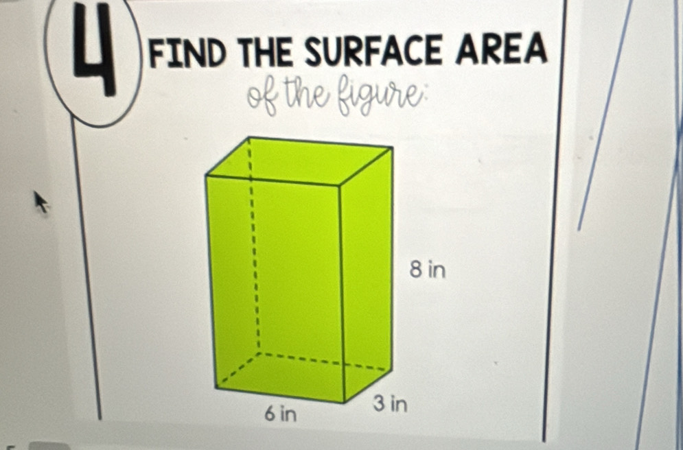 FIND THE SURFACE AREA