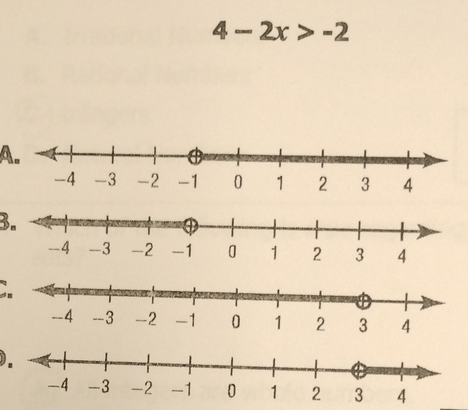 4-2x>-2
A. 
3. 
).