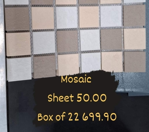 Mosaic 
Sheet 50.00 
Box of 22 699.90