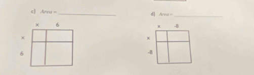 Area=
_
d) Area= _
x 6
-8
x
6
-8