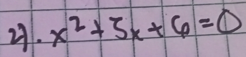 x^2+3x+6=0