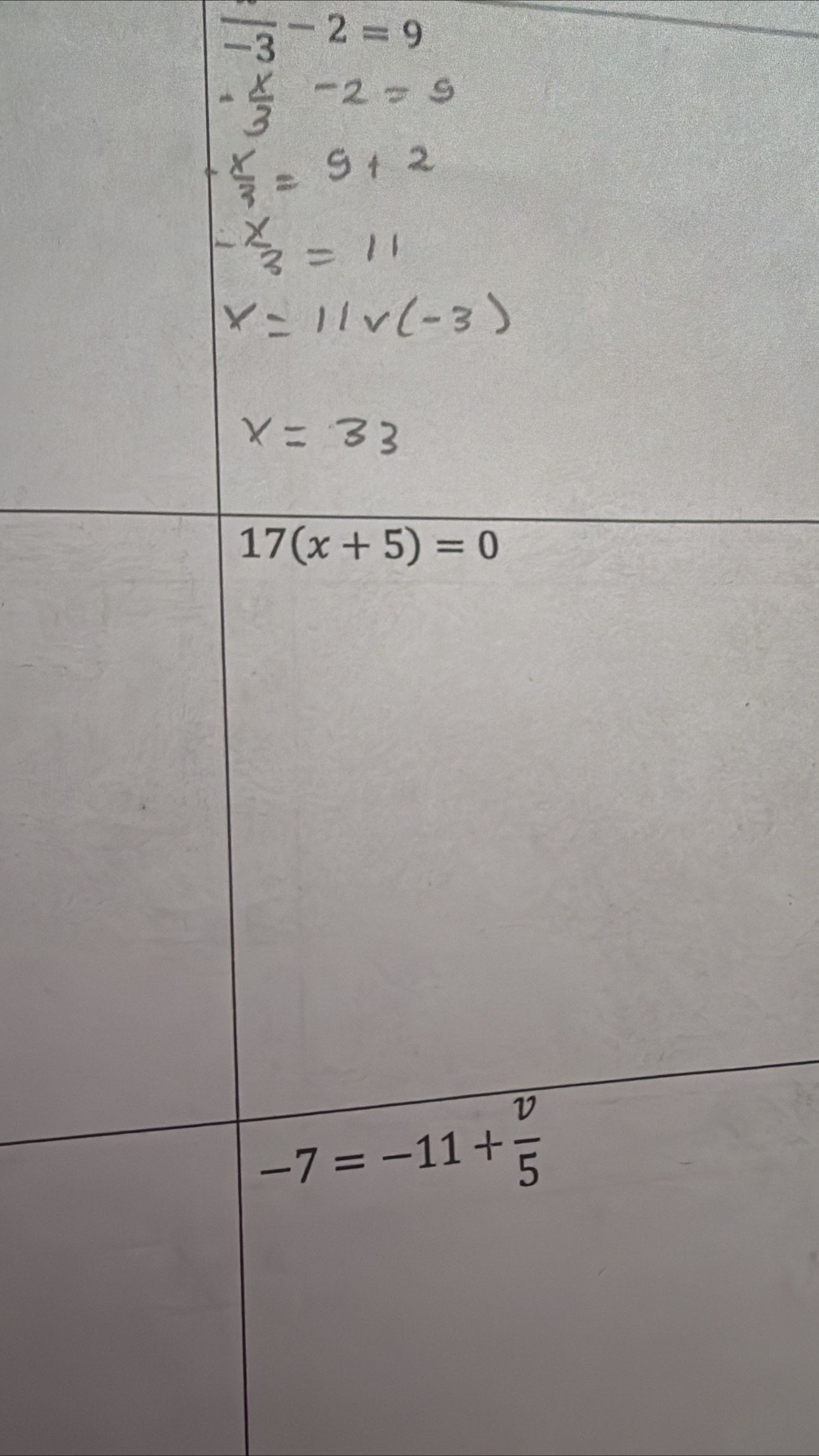 frac -3-2=9