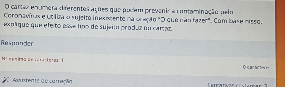 user_a9c24197様 リクエスト 5点 まとめ商品 Solved: cartaz enumera diferentes ações que podem prevenir a