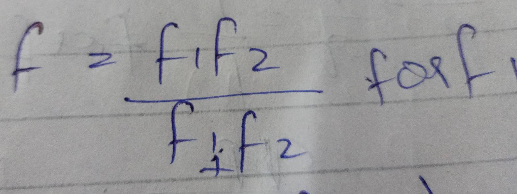 F=frac F_1f_2F_1f_2forf