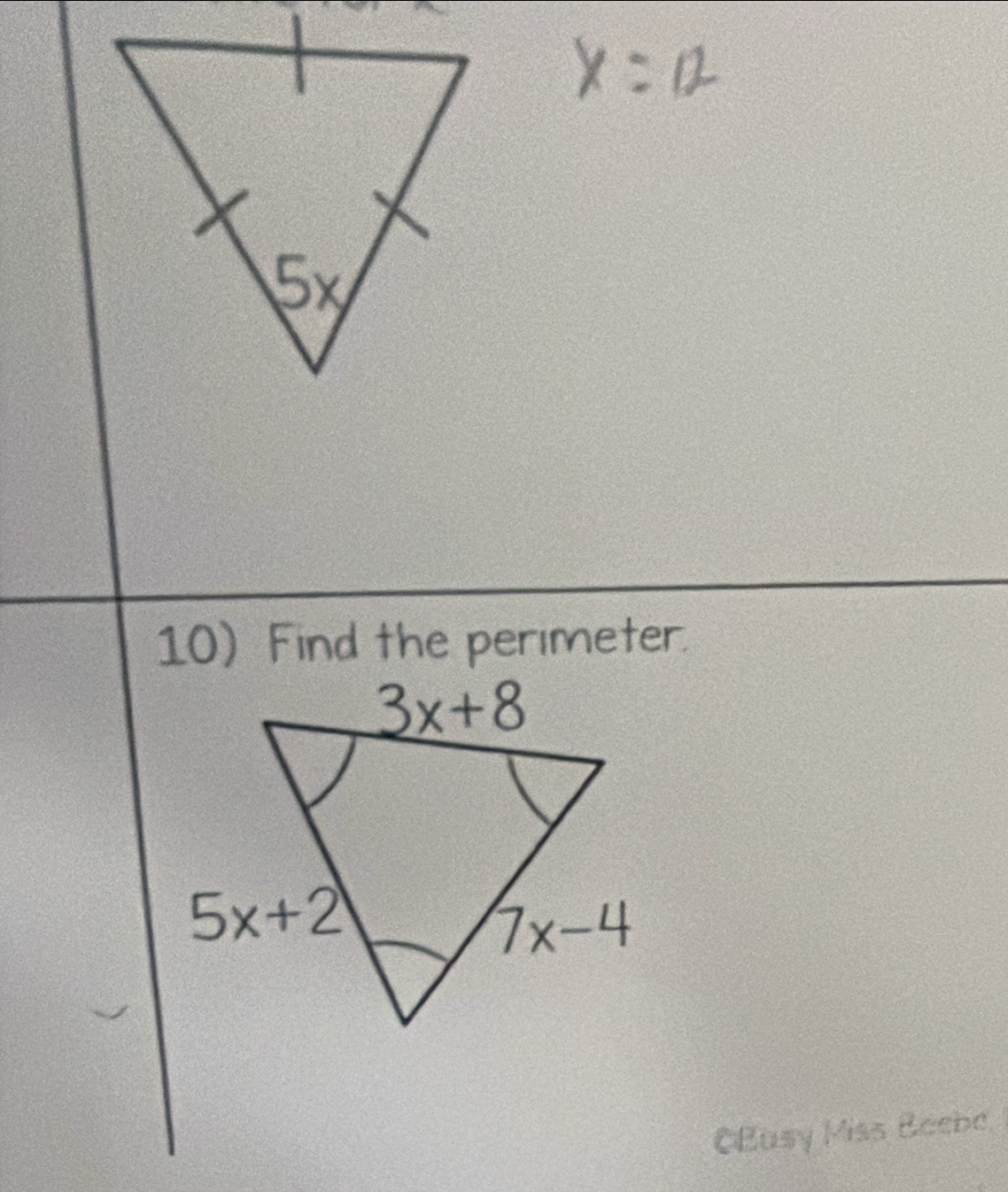 Find the perimeter.
CBusy Miss Boebe