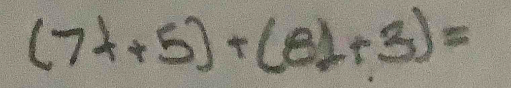 (7lambda +5)+(8lambda +3)=