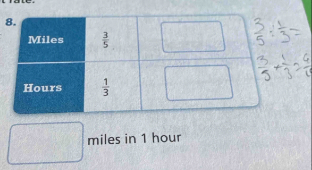 miles in 1 hour