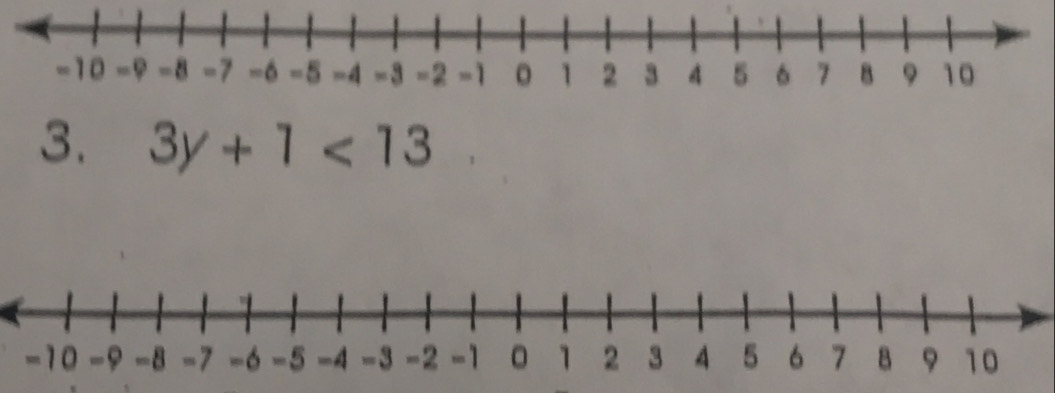 3y+1<13</tex>