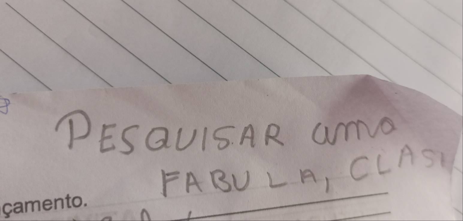 PESQUISAR aNO 
FABU LA, CLASD