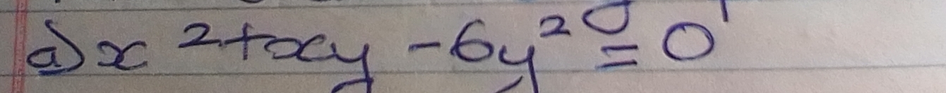 x^2+xy-6y^2=0