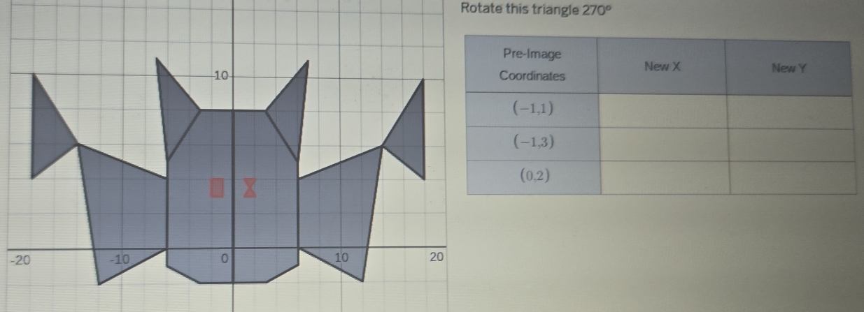 Rotate this triangle 270^o