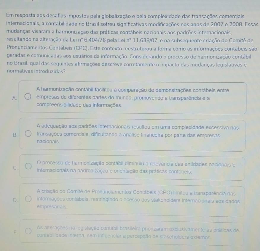 Resolvido:Em resposta aos desafios impostos pela globalização e pela ...