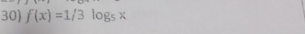 f(x)=1/3log _5x