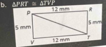 △ PRT≌ △ TVP