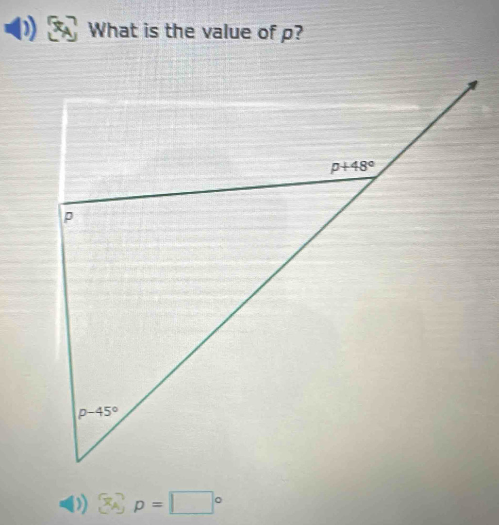 What is the value of p?
□°Pp=□°