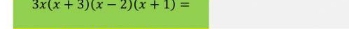 3x(x+3)(x-2)(x+1)=