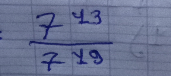  7^(13)/7^(19) 