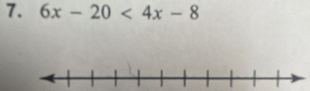 6x-20<4x-8</tex>