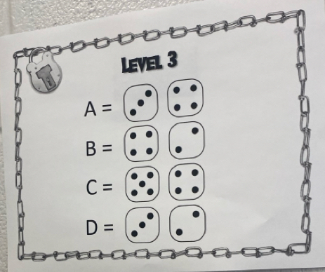 Level 3
A=
B=
C=
D=