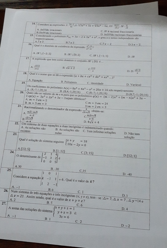 2
25.
A
26. 
A.
27.
A 
A