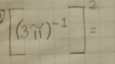 [(3π )^-1]^2=