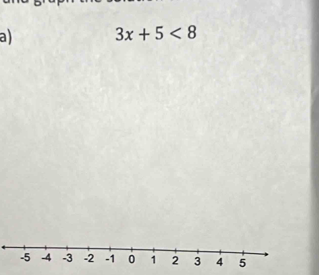 3x+5<8</tex>