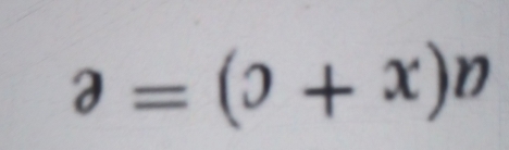 a=(0+x)n