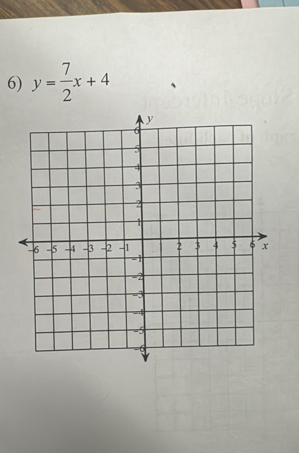 y= 7/2 x+4