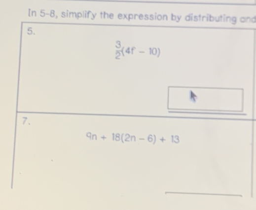 In 5-8, simplify thend