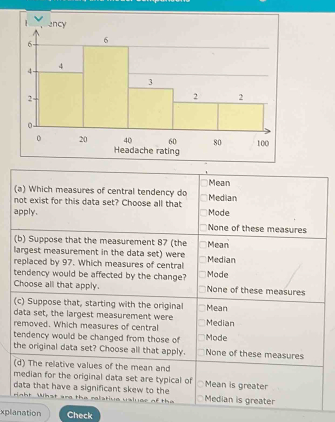 Headache rating 
xplanation Check