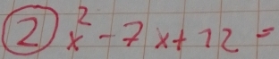 2 x^2-7x+12=