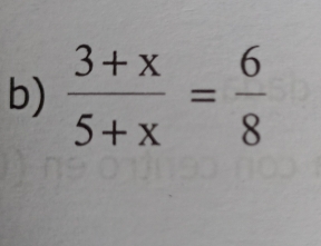  (3+x)/5+x = 6/8 