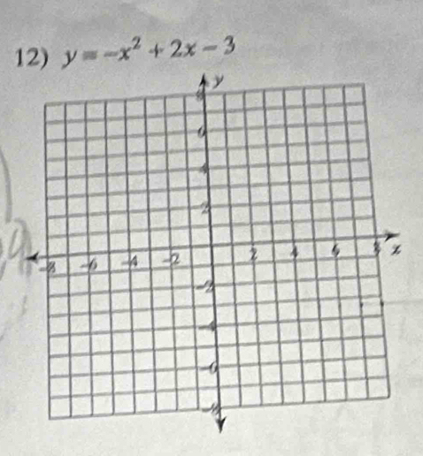 y=-x^2+2x-3