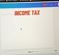 INCOME TAX 
Pape 1 / 
_