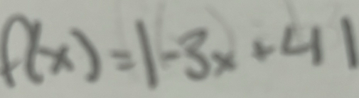 f(x)=|-3x+4|