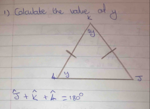 overset wedge +widehat k+widehat 4=180°