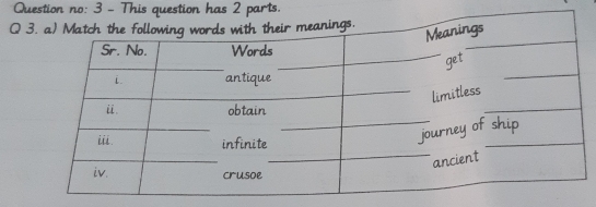 Question no: 3 - This question has 2 parts.
Q