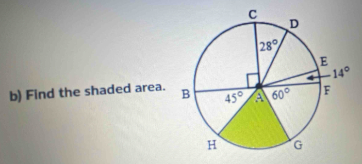 Find the shaded area.