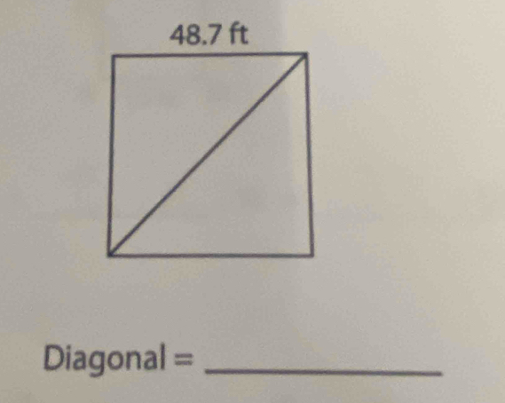 Diagonal= _